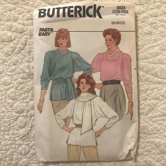 Vintage Simplicity and Butterick Womens Blouse Pattern Lot of 3 Uncut - Picture 2 of 8